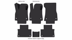 Interior mats for the Audi e-tron Sportback (GE) 2018-2022 I generation EU Liftback - Фото 3