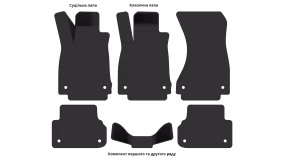 Interior mats for the Audi A4 (B9) 2015-… V generation EU Universal - Фото 4