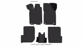 Interior mats for the Audi 100 (C3) 1982-1991 III generation EU Universal - Фото 3