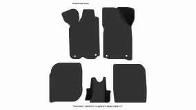 Interior mats for the Audi 100 (C3) 1982-1991 III generation EU Universal - Фото 4