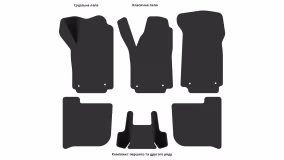 Interior mats for the Audi 100 (C4) 1990-1994 IV generation EU Universal - Фото 3