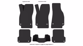 Interior mats for the Audi A6 (C6) 2004-2011 III generation EU Universal - Фото 3