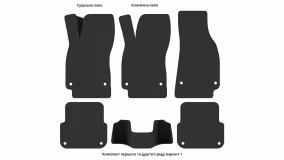 Interior mats for the Audi A6 (C6) 2004-2011 III generation EU Universal - Фото 4