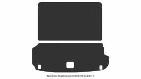 Interior mats for the Audi Q7 (4M) 2015-… II generation Crossover 7-seater - Фото 2