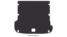 Interior mats for the Audi Q7 (4M) 2015-… II generation Crossover 7-seater - Фото 4