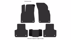 Interior mats for the Audi Q7 (4M) 2015-… II generation Crossover 7-seater - Фото 8