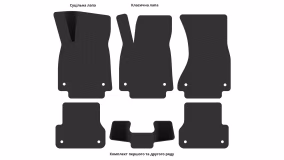 Interior mats for the Audi A6 (C7) 2011-2018 IV generation Universal - Фото 4