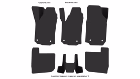 Interior mats for the Audi A6 (C4) 1994-1997 I generation EU Universal - Фото 4