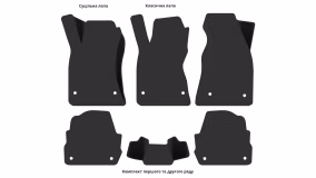 Interior mats for the Audi A6 (C5) 2001-2004 II generation EU Universal restyling 4WD - Фото 3