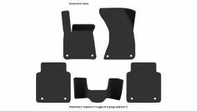 Interior mats for the Audi A8 (D4) 2013-2017 III generation Sedan restyling Long AWD - Фото 4