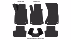 Interior mats for the Audi A4 (B8) 2007-2015 IV generation Universal - Фото 3
