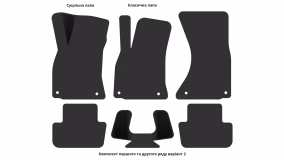 Interior mats for the Audi A5 Sportback (8T) 2009-2016 I generation EU Liftback - Фото 3
