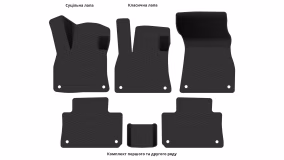 Interior mats for the Audi e-tron (GE) (Prestige) 2018-2022 I generation EU Crossover - Фото 3