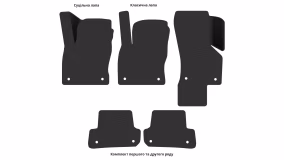 Interior mats for the Audi A3 (8V) 2012-2020 III generation Cabriolet - Фото 2