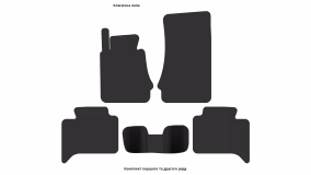 Interior mats for the BMW E23 7-Series 1976-1986 I generation EU Sedan - Фото 2