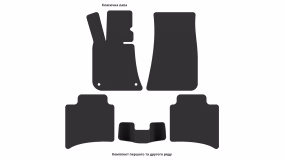 Interior mats for the BMW E28 5-Series 1981-1987 II generation EU Sedan - Фото 2