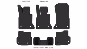 Interior mats for the BMW F10 5-Series 2010-2013 VI generation US Sedan pre-restyling - Фото 2