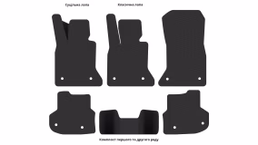 Interior mats for the BMW F10 5-Series 2013-2017 VI generation US Sedan restyling - Фото 2