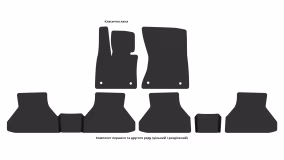 Interior mats for the BMW X6 E71 2012-2014 I generation Crossover restyling - Фото 3