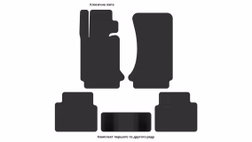 Interior mats for the BMW E36 Compact 3-Series 1990-2000 III generation EU Hatchback 3-door - Фото 2