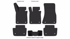 Interior mats for the BMW G30 5-Series 2017-2023 VII generation EU Sedan - Фото 2