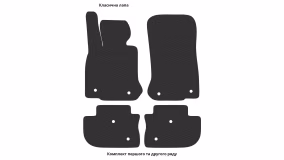 Interior mats for the BMW F06 6 Series Gran Coupe 2011-2018 III generation EU Sedan - Фото 2
