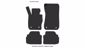 Interior mats for the BMW E92 3-Series 2005-2010 V generation EU Coupe AWD - Фото 2