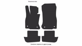 Interior mats for the BMW F13 6 Series 2011-2017 III generation EU Cabriolet xDrive - Фото 2
