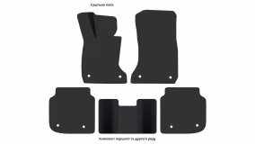 Interior mats for the BMW F02 7-Series 2008-2015 V generation EU Sedan Long xDrive - Фото 2