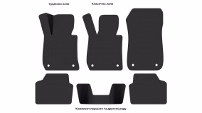Interior mats for the BMW E90 3-Series 2005-2013 V generation EU Sedan - Фото 4