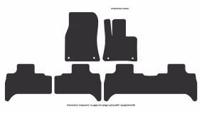 Interior mats for the BMW X5 E53 1996-2006 I generation Crossover right-hand - Фото 3