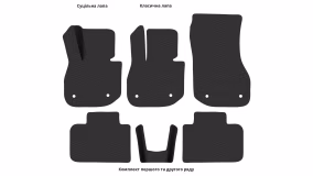 Interior mats for the BMW X1 (U11) 2022-… III generation EU Crossover Plug in Hybrid - Фото 2