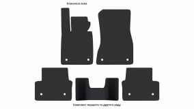 Interior mats for the BMW i5 (G60E) 2023-… I generation EU Sedan Short eDrive40 - Фото 3