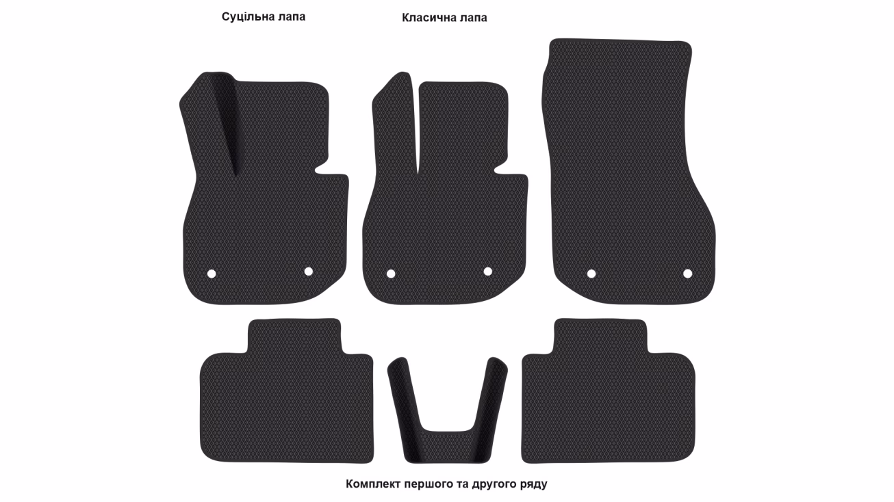 Interior mats for the BMW iX1 (U11) 2022-… III generation EU Crossover Short - Фото 2