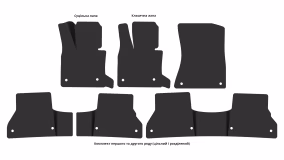 Interior mats for the BMW X5 E70 2007-2013 II generation Crossover - Фото 2