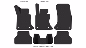 Interior mats for the BMW E60 5-Series 2007-2010 V generation Sedan restyling - Фото 2