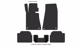 Interior mats for the BMW E34 5-Series 1987-1996 III generation EU Sedan - Фото 4