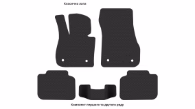Interior mats for the BMW X1 (F48) 2015-2022 II generation EU Crossover - Фото 2