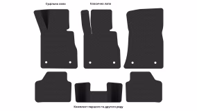 Interior mats for the BMW X1 (E84) 2009-2015 I generation EU Crossover - Фото 2