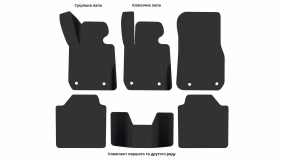 Interior mats for the BMW F34 3-Series Gran Turisma 2013-2019 VI generation EU Liftback 5-door xDrive - Фото 3