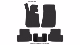 Interior mats for the BMW (E30) 3-Series 1982-1994 II generation EU Sedan - Фото 3