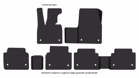 Interior mats for the BMW i3 2013-2022 I generation Hatchback - Фото 2