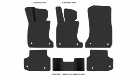 Interior mats for the BMW F01 7-Series 2008-2015 V generation Sedan xDrive - Фото 2