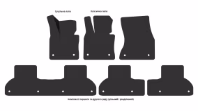 Interior mats for the BMW X5 F15 2013-2018 III generation Crossover - Фото 2