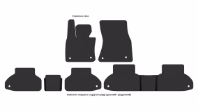 Interior mats for the BMW X6 F16 2014-2019 II generation EU Crossover - Фото 5