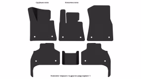 Interior mats for the BMW X5 (G05/G18) 2018-… IV generation EU Crossover - Фото 2