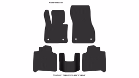 Interior mats for the BMW (F46) 2-Series 2014-2021 I generation EU Crossover 7-seater - Фото 5