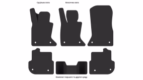 Interior mats for the BMW F10 5-Series 2010-2013 VI generation US Sedan pre-restyling xDrive - Фото 2