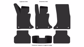 Interior mats for the BMW E60 5-Series 2003-2007 V generation Sedan pre-restyling - Фото 2