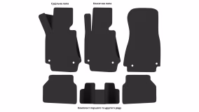 Interior mats for the BMW E39 5-Series 1995-2004 IV generation EU Universal - Фото 4
